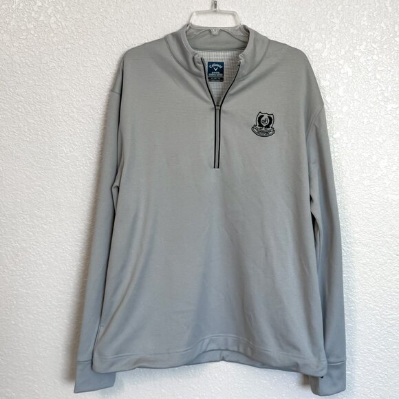Callaway Weather Series Broadmoor Invitation  Pullover XL Gray 1/4 Zip Golf Tech - Picture 1 of 9